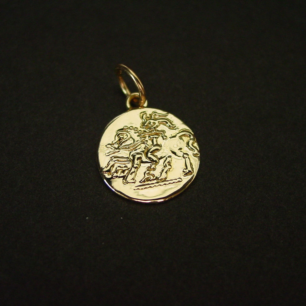 Thumbnail: Epona pendant solid 14k gold