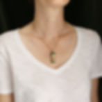 Idun necklace on woman