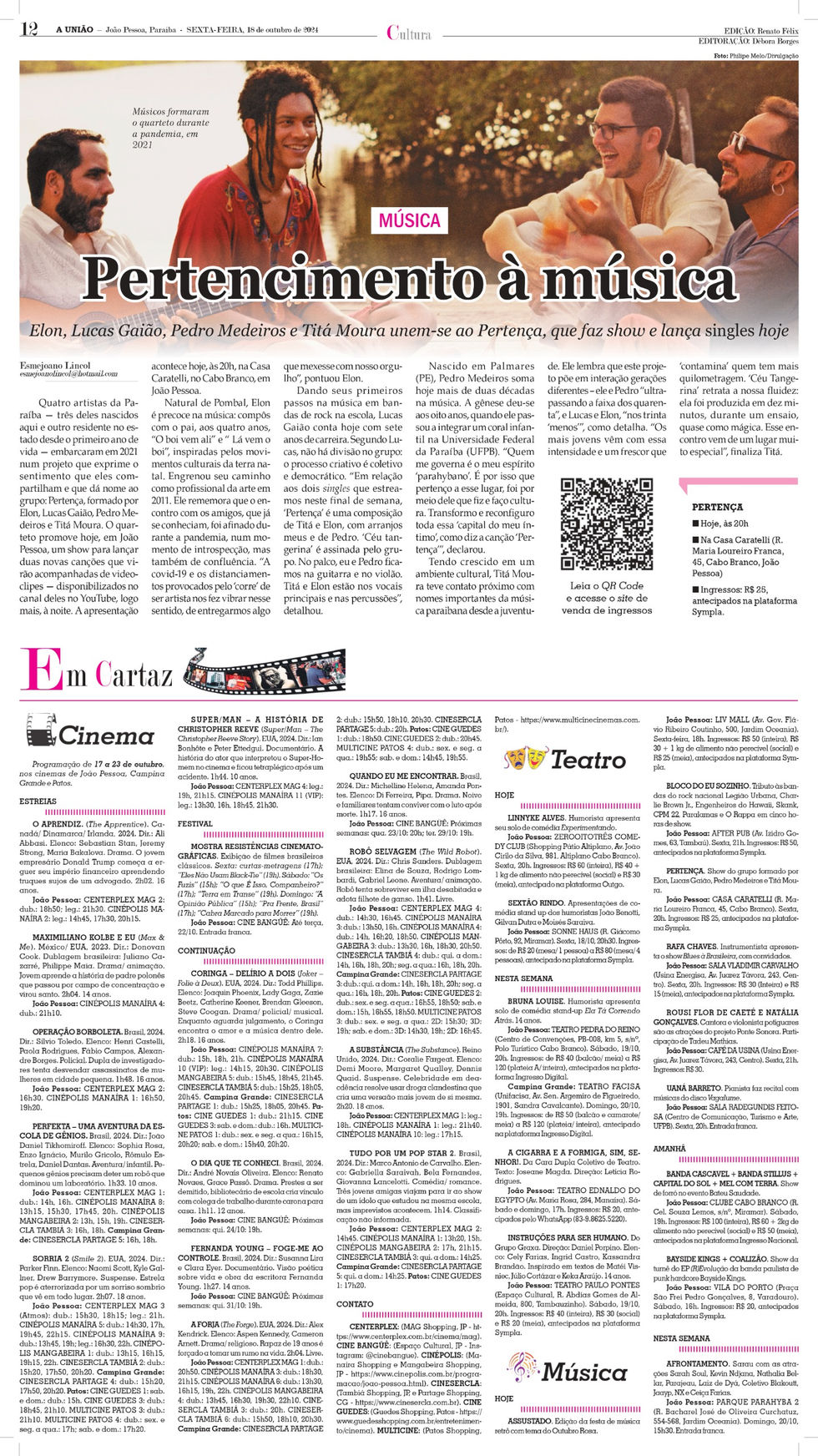 Jornal A União | Pertencimento à música