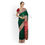 Thumbnail: Dark Green Small Buti Broad Border Maheshwari Handloom Saree
