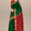 Thumbnail: Dark Green Small Leaf Buti Broad Border Maheshwari Handloom Saree