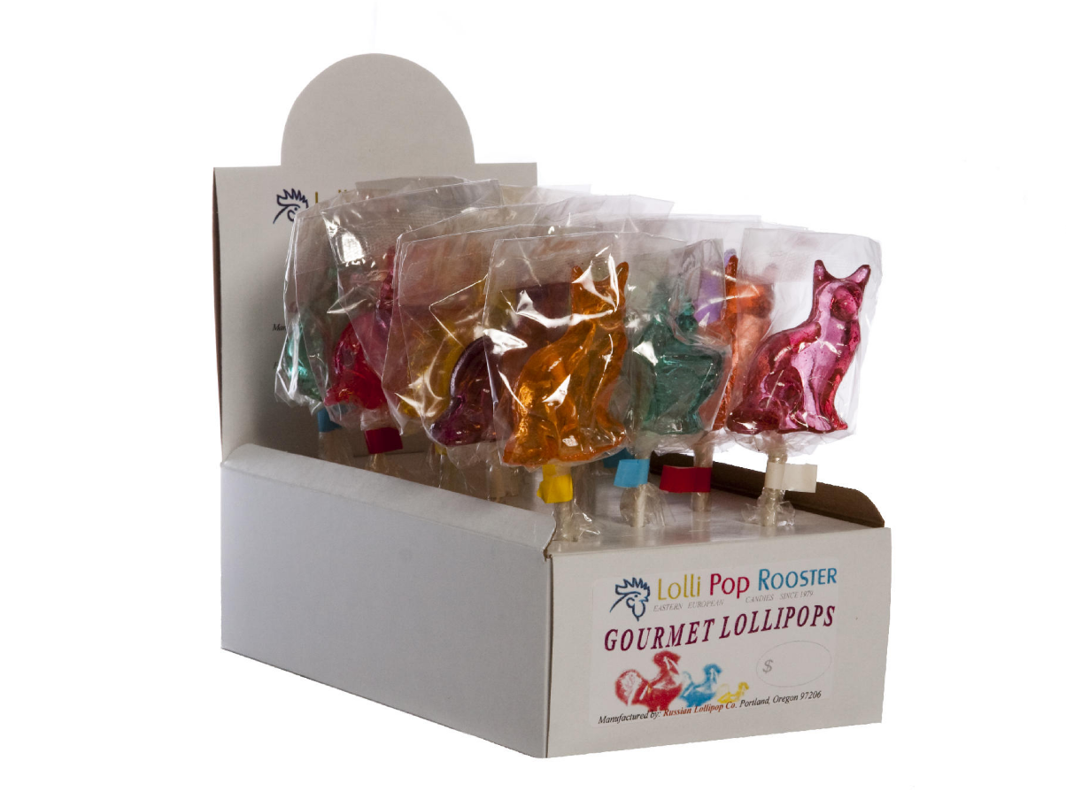 BASKETS & CAT/DOG LOLLIPOPS 12 ct DISPLAY