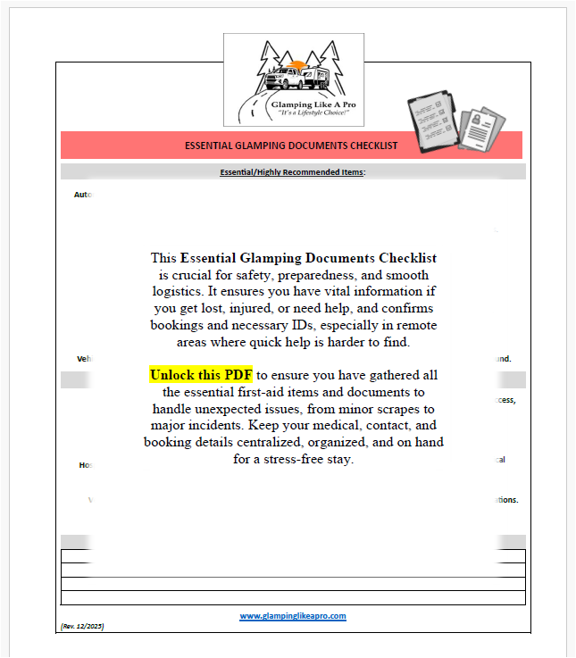Thumbnail: The Essential Glamping Documents Checklist