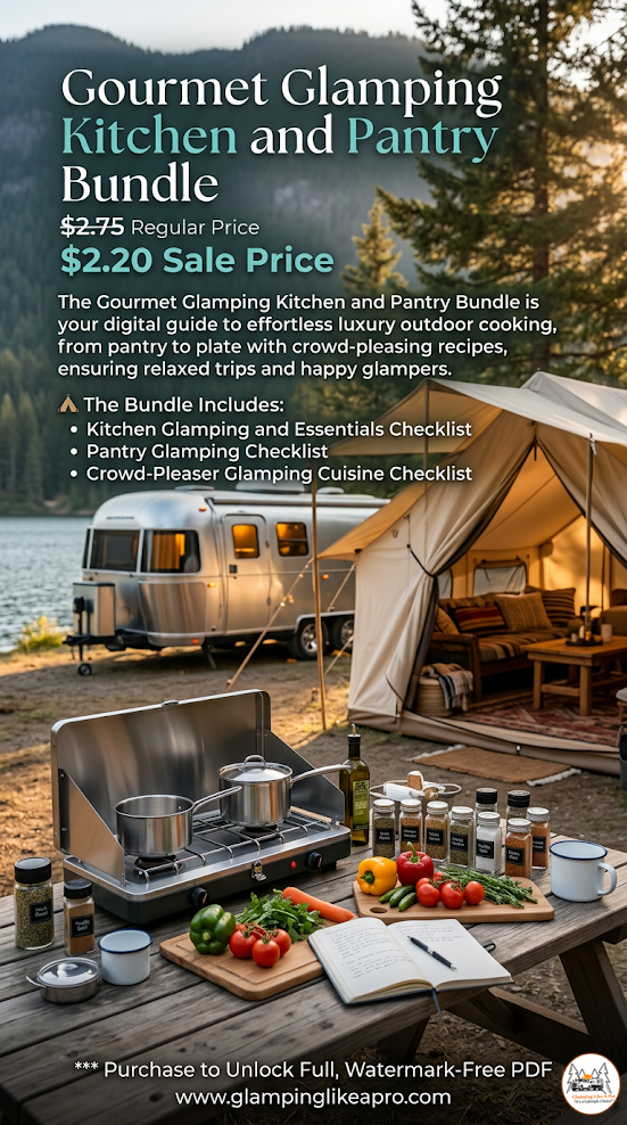 Gourmet Glamping Kitchen and Pantry Bundle | Glamping Like A Pro
