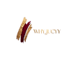 Logo von WHY JUCYY mit Pinselstrichen in Gold und Rot