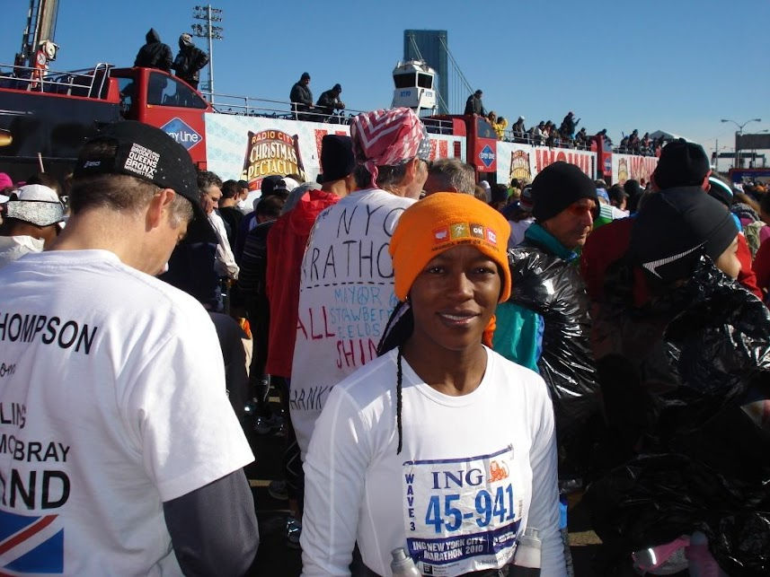 South African doing the 2010 New York Marathon