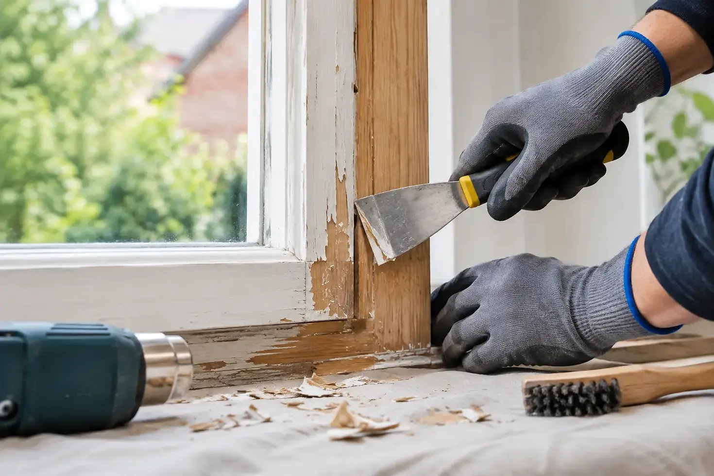 Comment décaper un châssis en bois sans l’abîmer