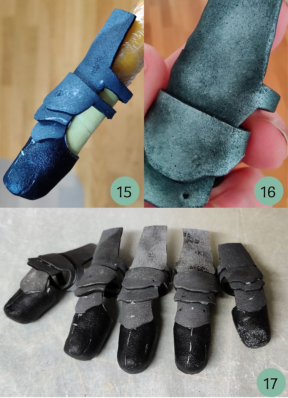 Cosplaytutorial: Fingerrüstung wird bemalt