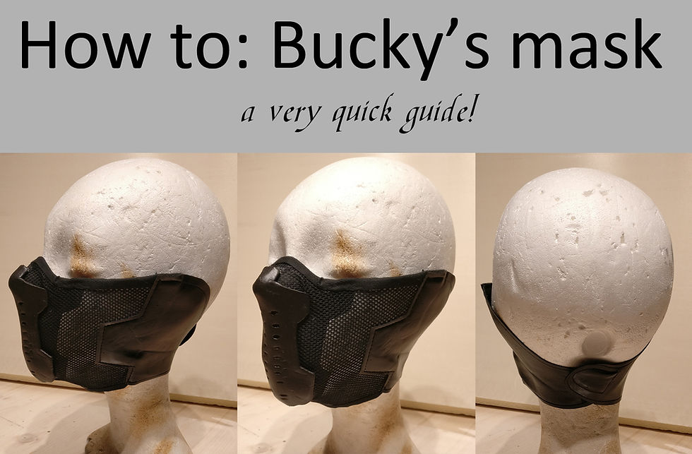 How to: Bucky's Winter Soldier Mask, a very quick guide
