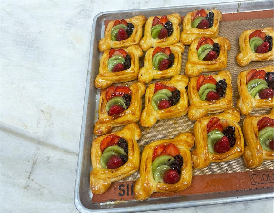 Fresh fruit danish — Viennoiseries at Madina Breeze Fine Pastry
