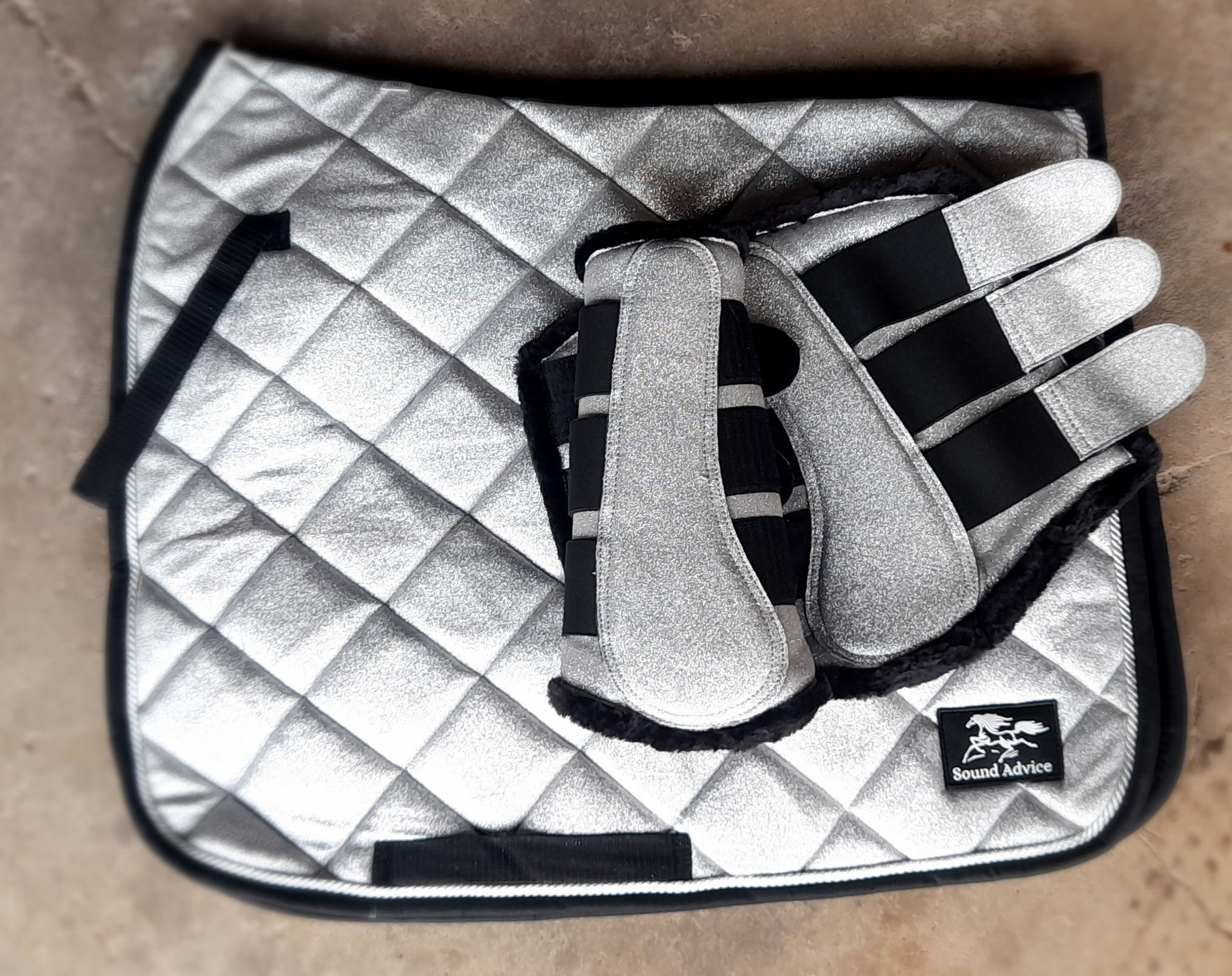 Midnight Moon Saddle Pad and Boot Set 