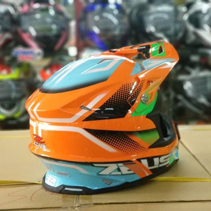 Thumbnail: Zeus Z912 AF3 Orange/Blue (Fiberglass)