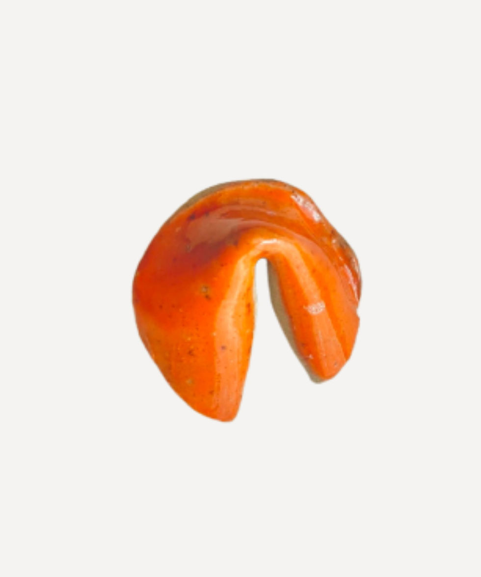 Thumbnail: Fortune Cookie, hand built, ceramic with mystery message