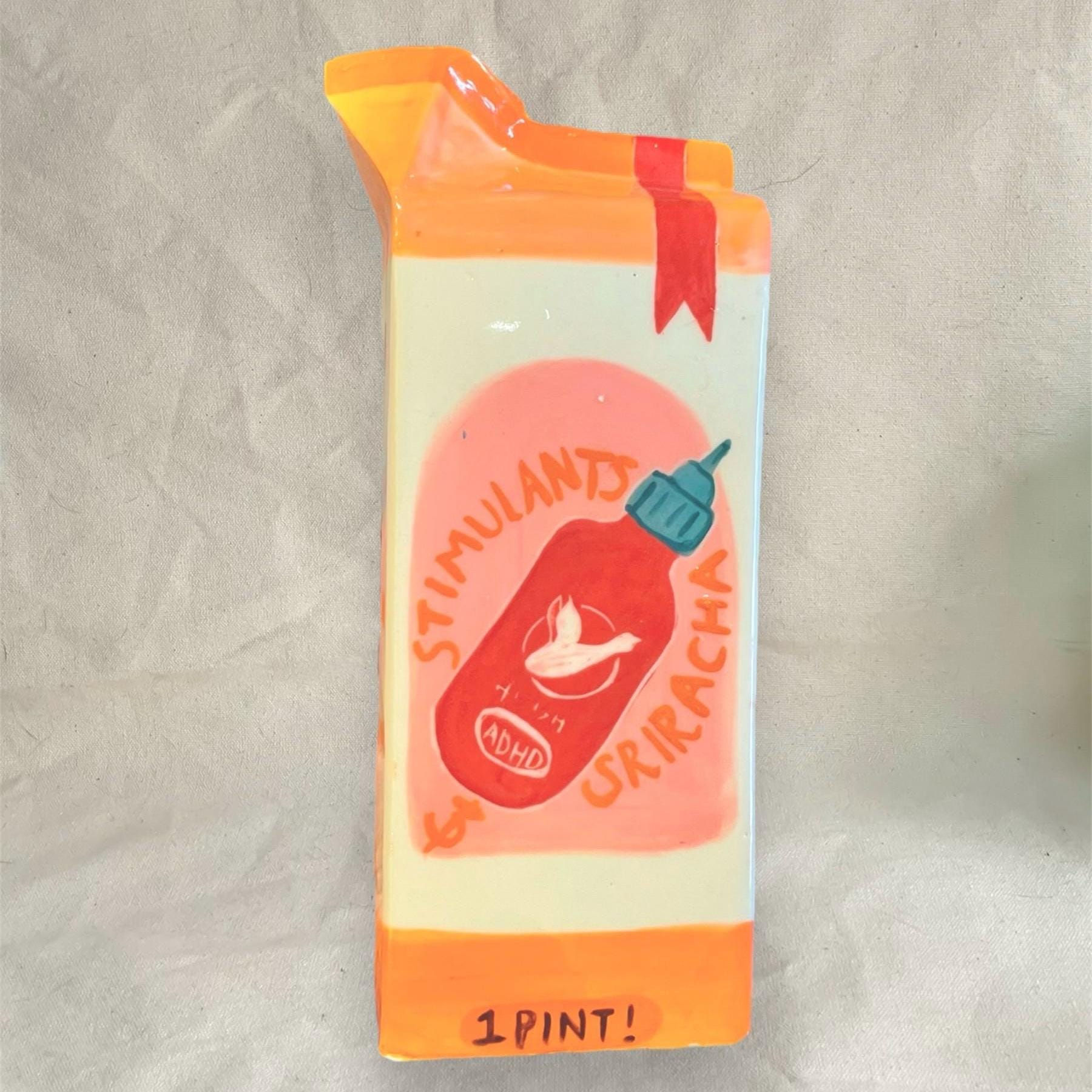 Stimulants & Sriracha Milk Carton