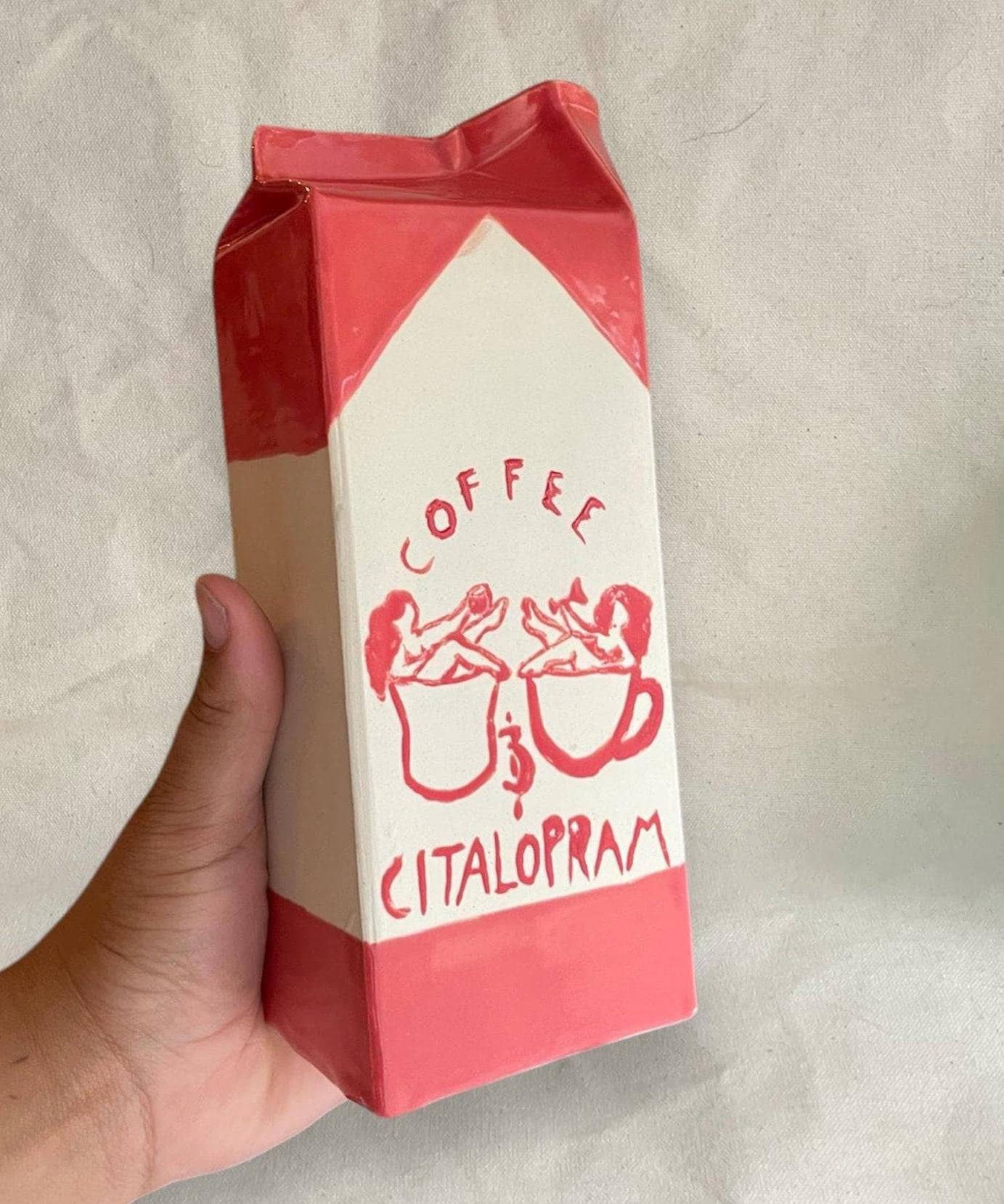 Milk Carton Vase