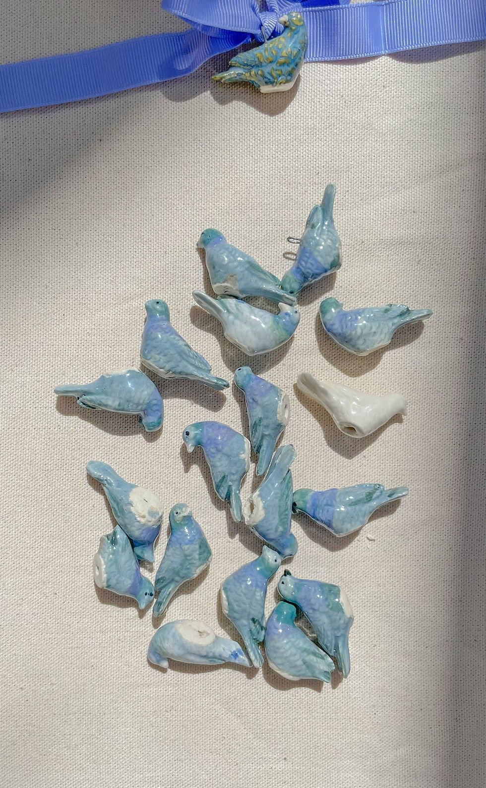 Thumbnail: Handmade ceramic pigeon