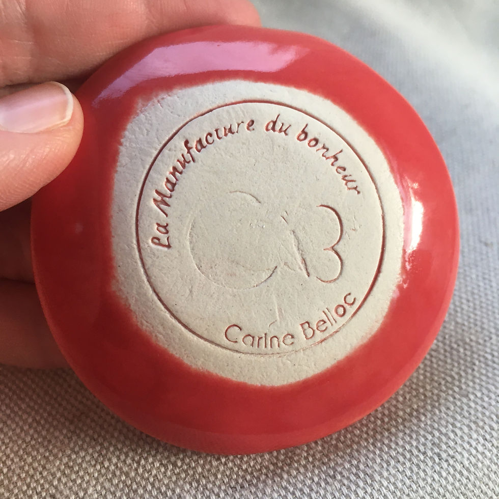 Miniature : Porte encens fleur de vie rouge