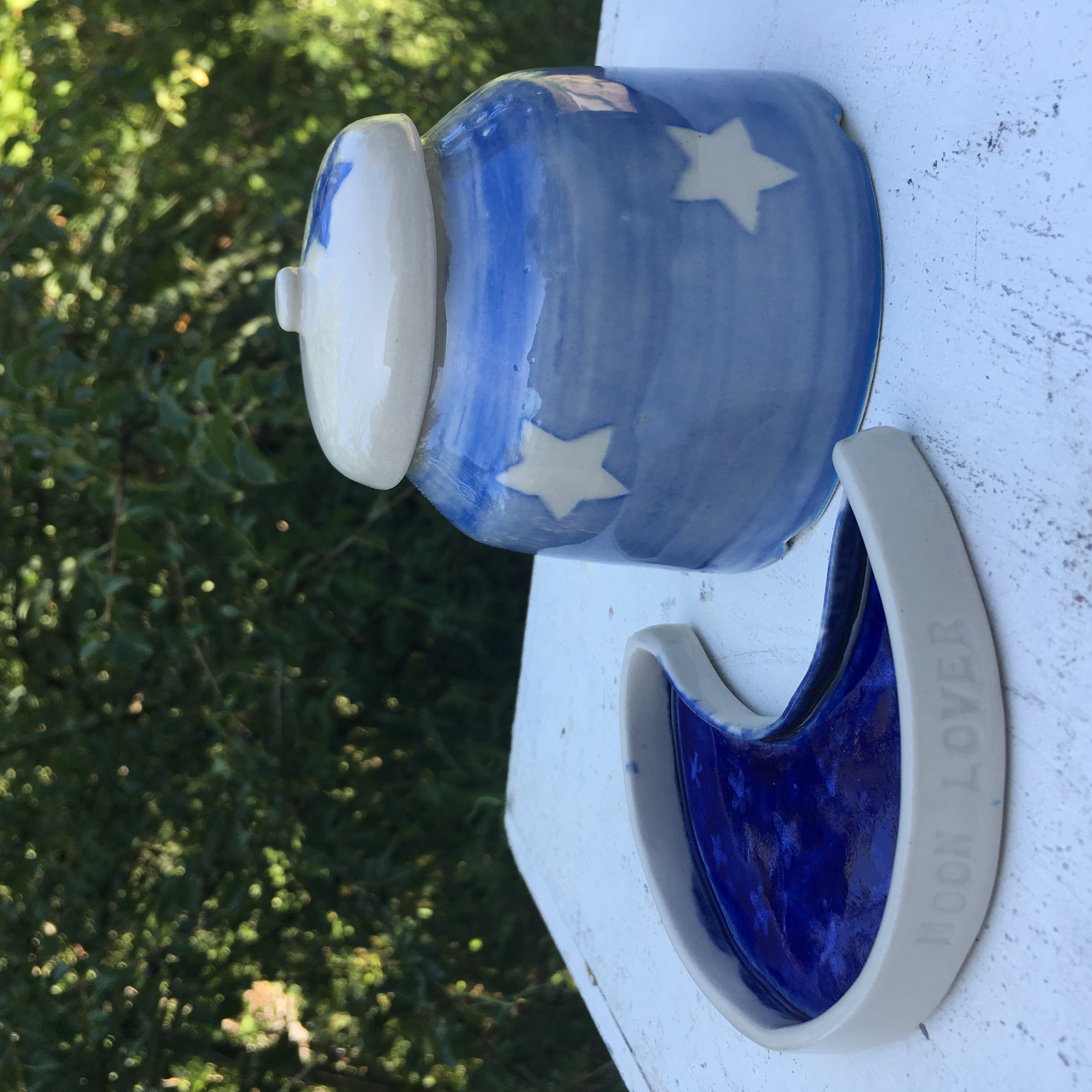 coupelle lune boite etoiles bleu