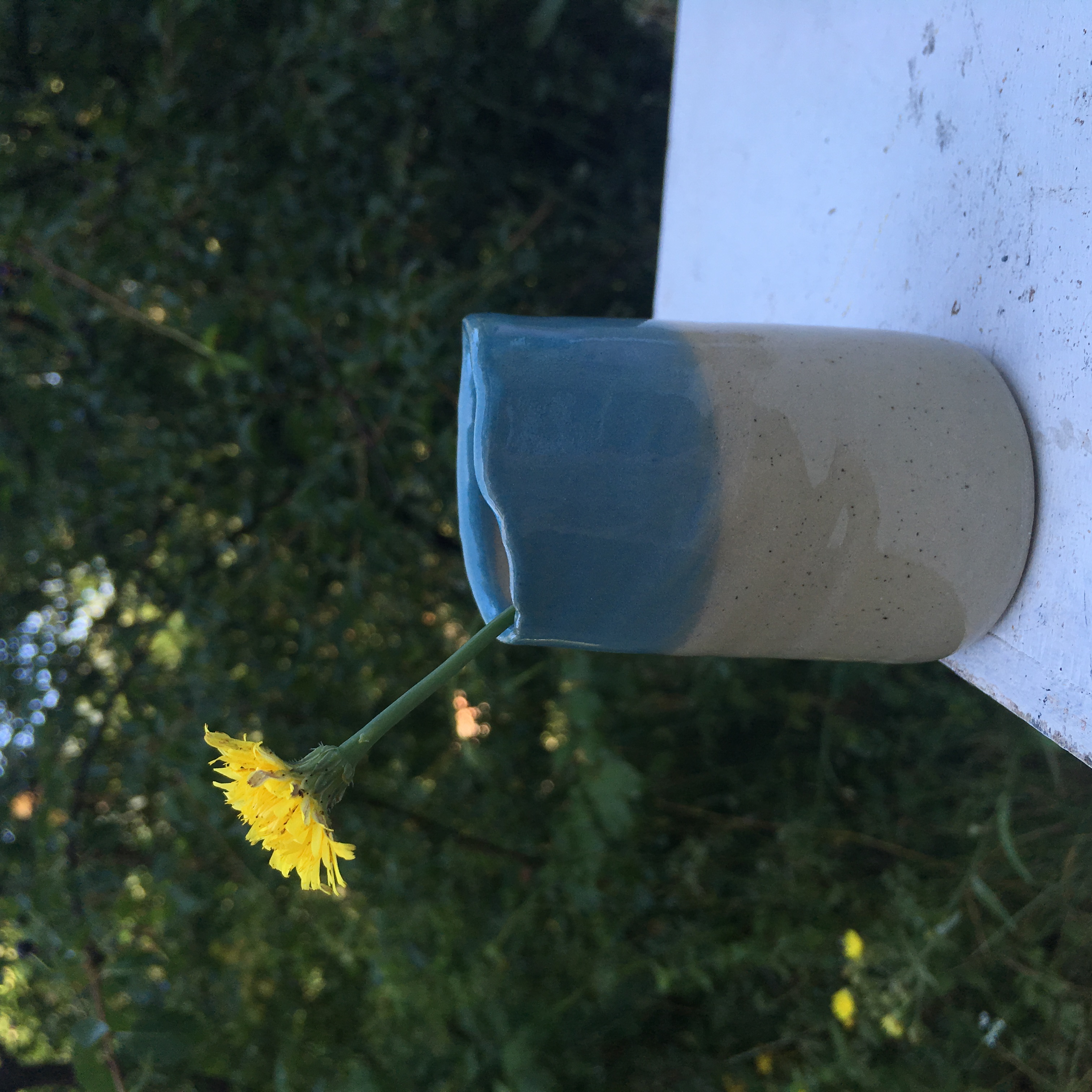 mini vase bleu