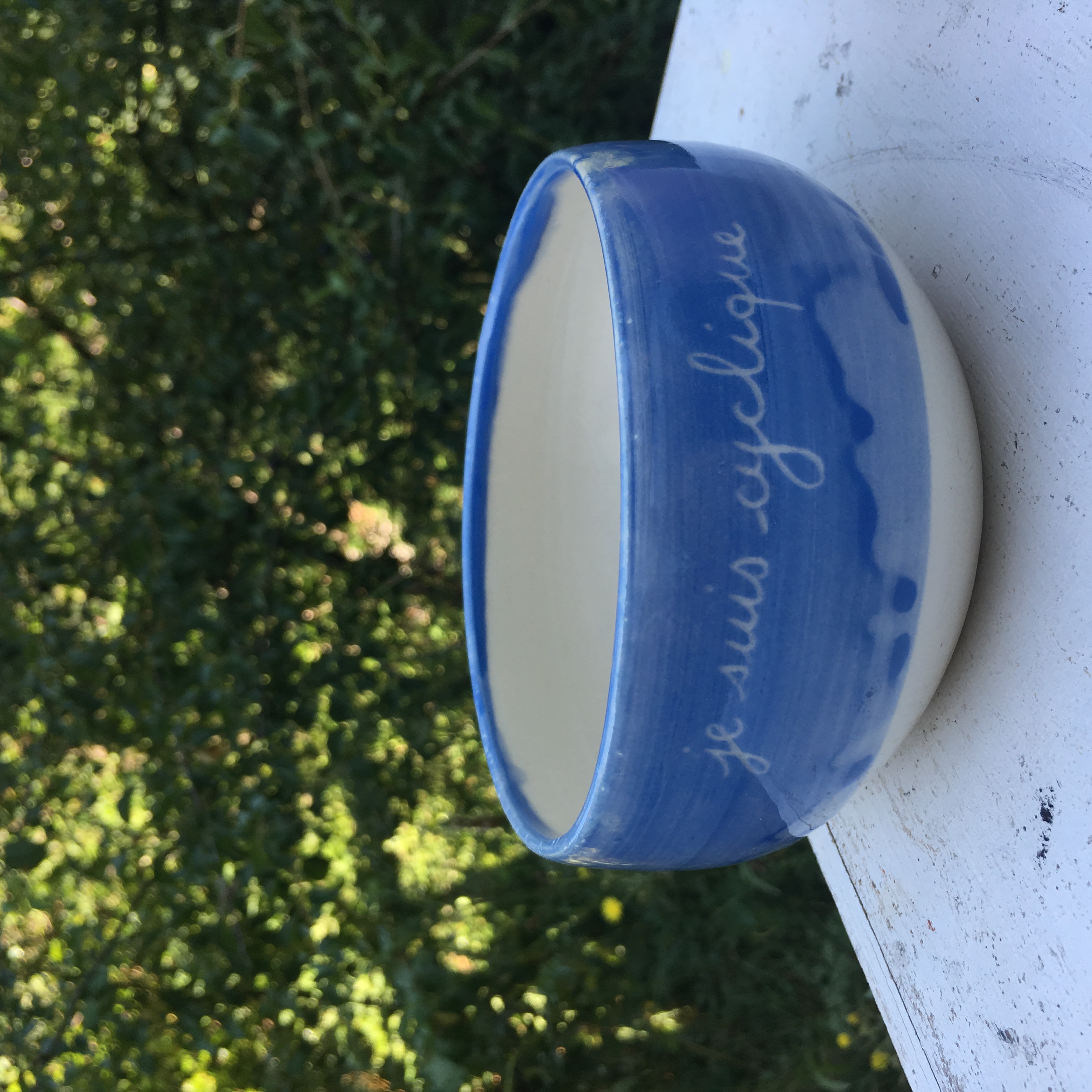 bol cyclique bleu