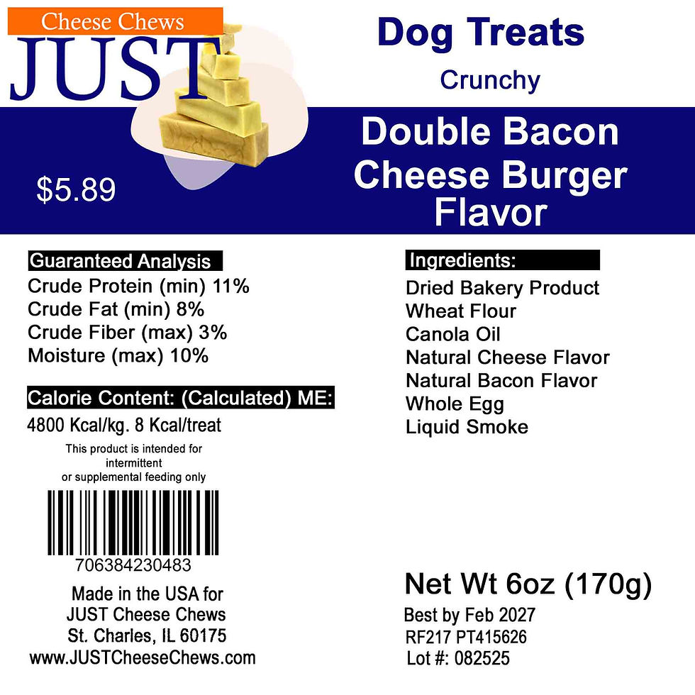 Thumbnail: Double Bacon Cheese Burger  - Dog Treats