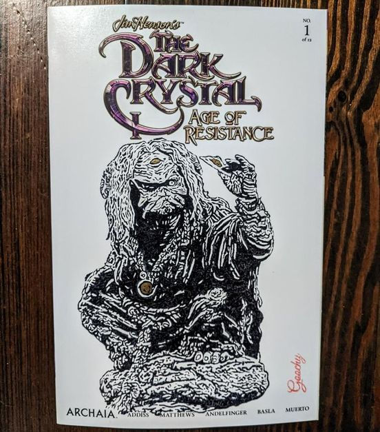 Dark Crystal Blank Comic Sketch