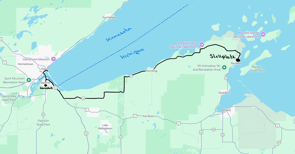 Routenstellplatz in Minnesota