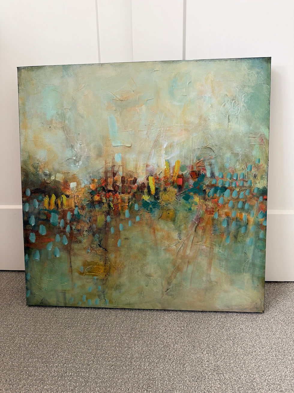 Thumbnail: Garden Walk in the City.       24x24x1.5