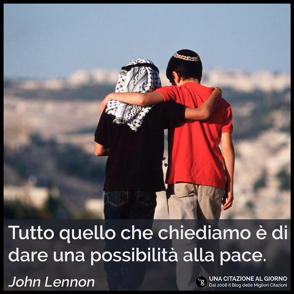 Frase sulla pace di John Lennon - Frasi illustrate