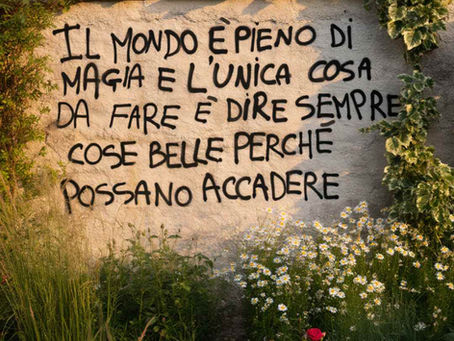 Il mondo è pieno di magia - Frasi sui muri