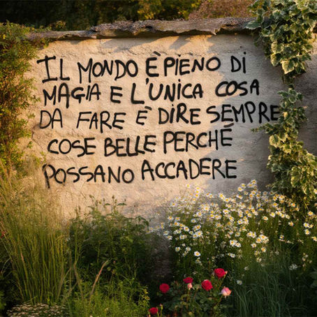 Il mondo è pieno di magia - Frasi sui muri