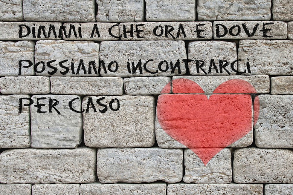 Dimmi a che ora e dove possiamo incontrarci per caso - Frasi sui muri - una citazione al  giorno