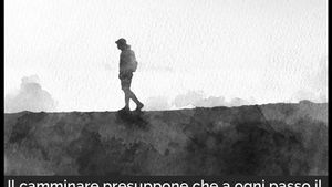 "Il camminare presuppone che ad ogni passo..." di Italo Calvino - Frasi illustrate