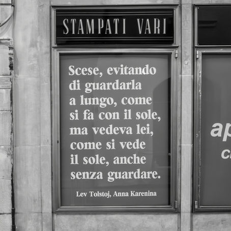 Scese, evitando di guardarla a lungo, come si fa col sole - Frasi sui muri