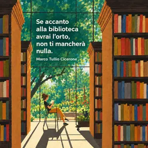 "Se accanto alla biblioteca avrai l'orto, non ti mancherà nulla" di Cicerone