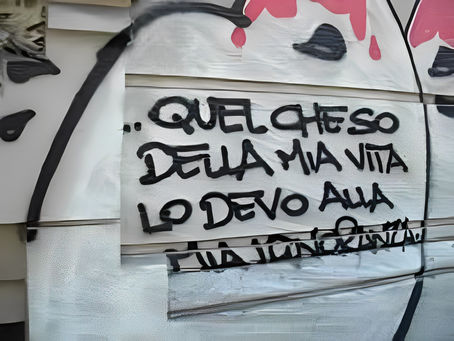 Quel che so della mia vita lo devo alla mia ignoranza - Frasi sui muri