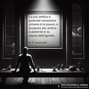 Frase di H. P. Lovecraft sulla paura