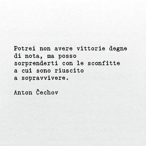 Frase di Čechov sulla vita - Frasi con la macchina per scrivere