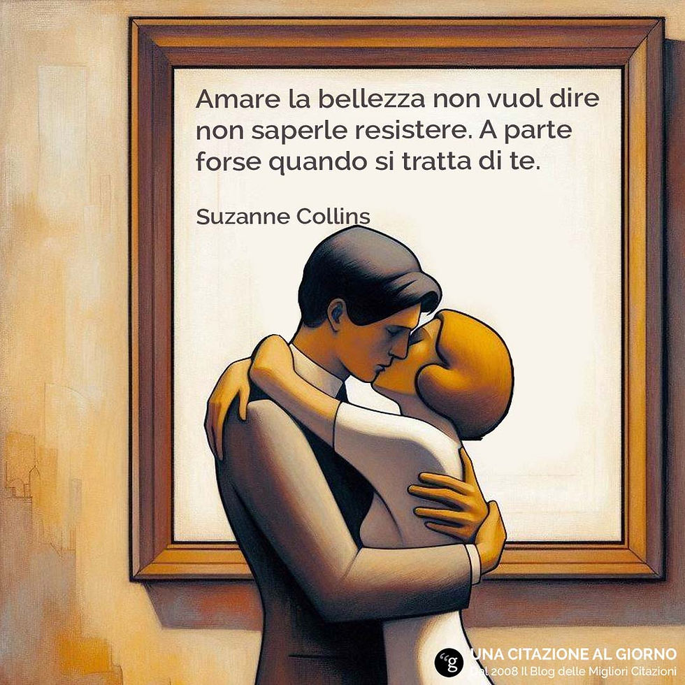 Frase di Suzanne Collins sulla bellezza: "Amare la bellezza non vuol dire non saperle resistere. A parte forse quando si tratta di te.”