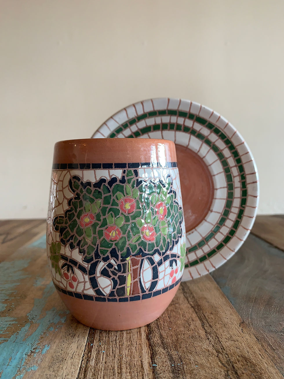 サムネイル： Mosaic Mug and Saucer