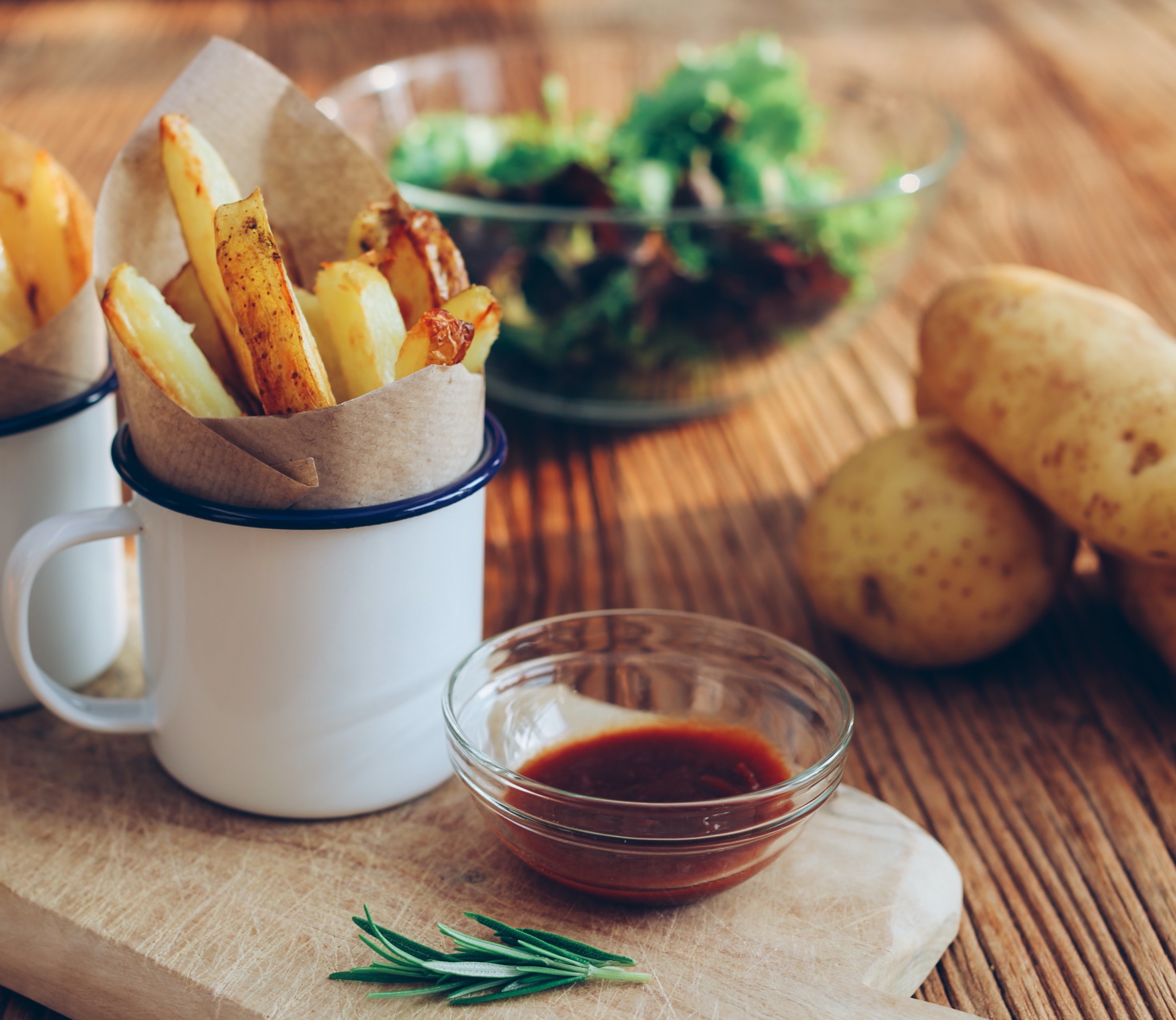 Arranged Food and Objects