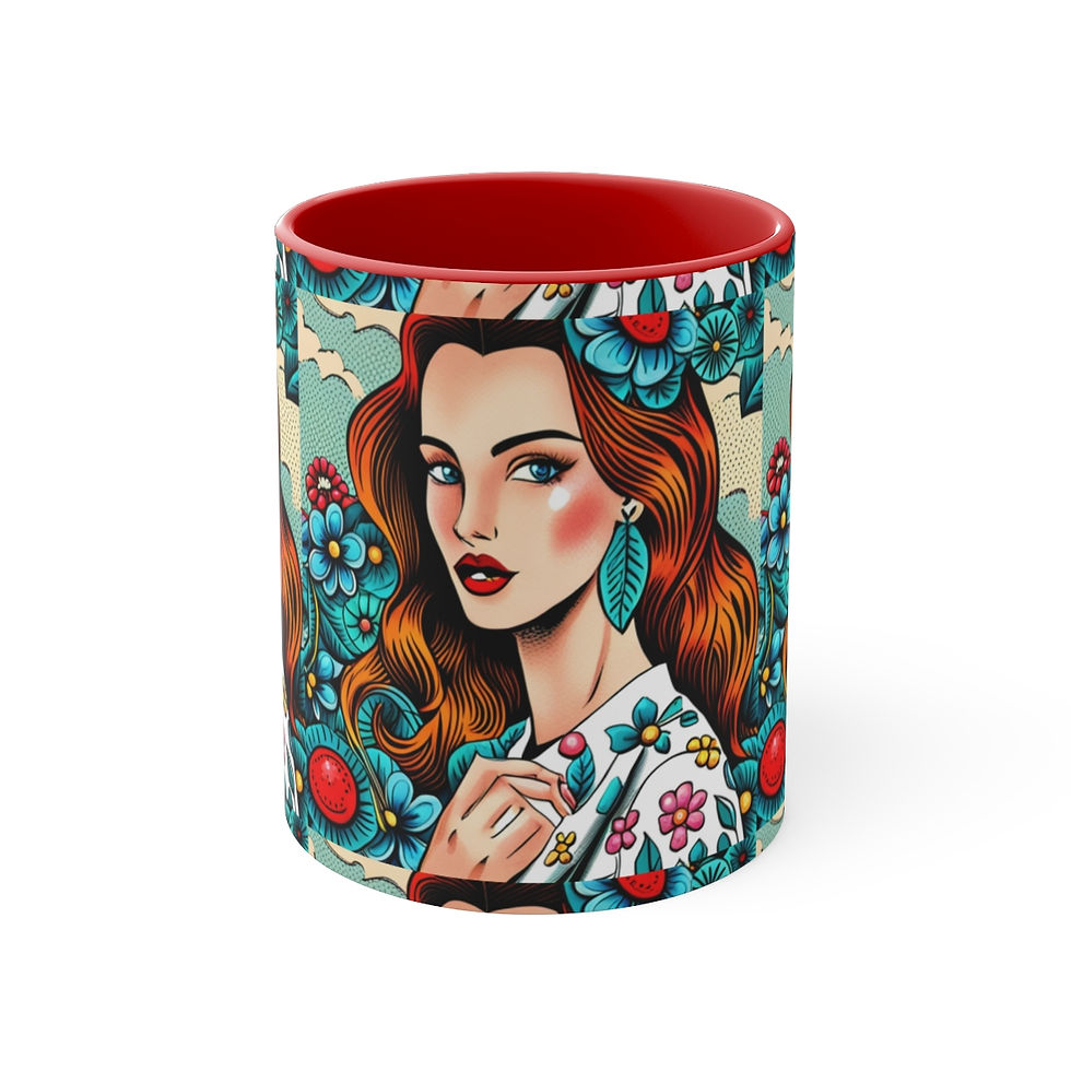 Accent Coffee Mug, 11oz | Spring Collection | Comic Art