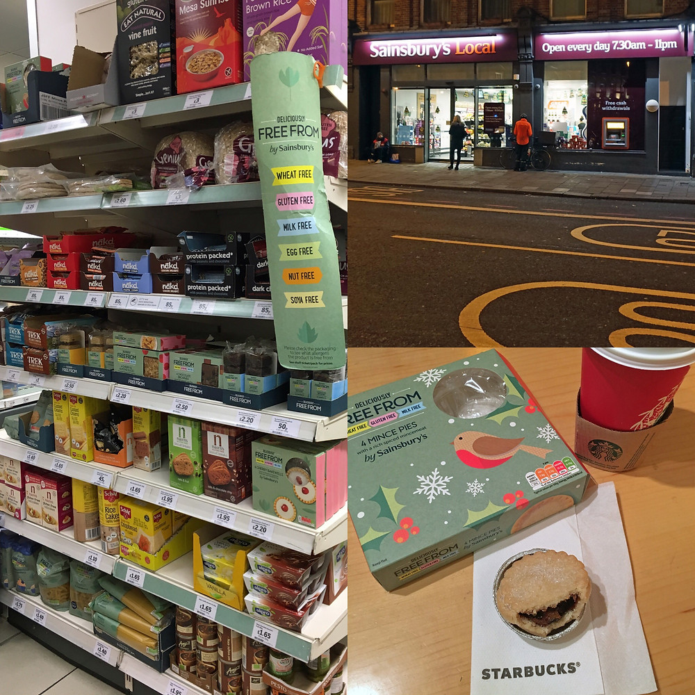 Glutenfritt i London - Sainsburys