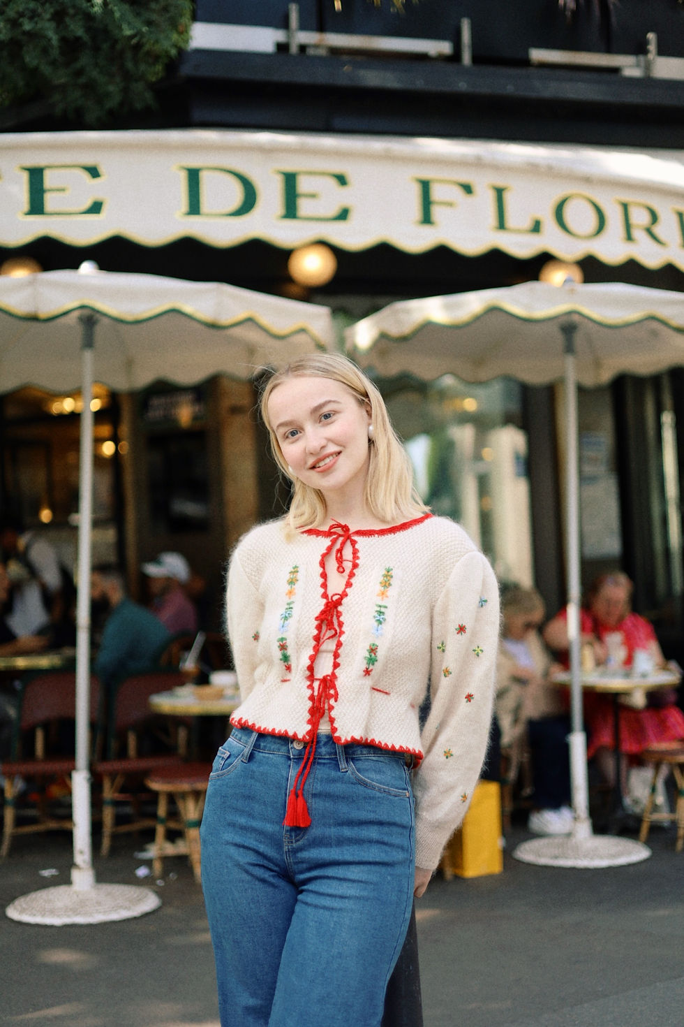 Thumbnail: Handknit cardigan - Mary