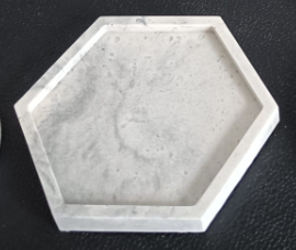 Thumbnail: jesmonite pentagon coaster