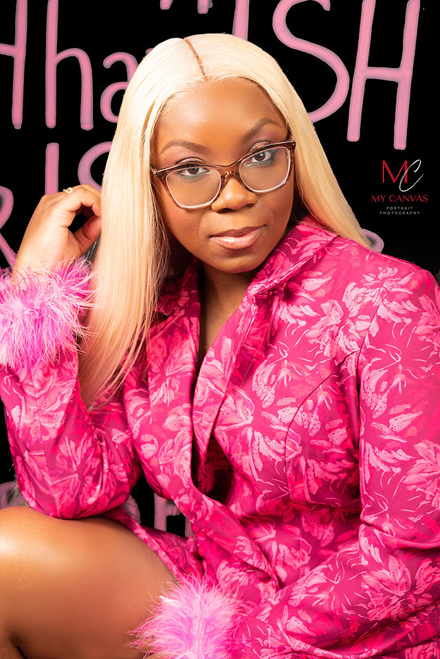 Dive into a world of pink feathers and bold fashion choices with a post highlighting a woman's unique and vibrant style.