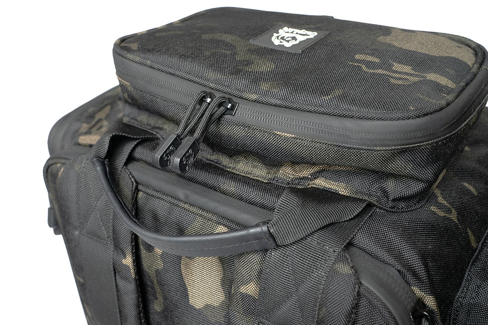Thumbnail: CarpLife carp fishing backpack top pocket and storage compartments
