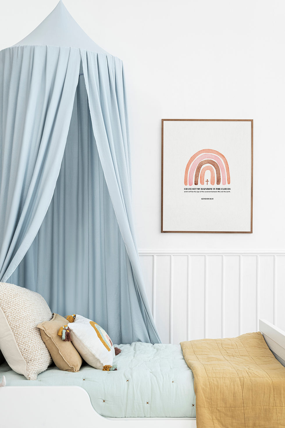 Thumbnail: Rainbow Promise Scripture Art Print