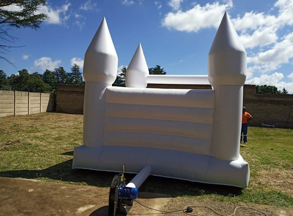 Thumbnail: item 4 - Standard white jumping castle 4 X 4m