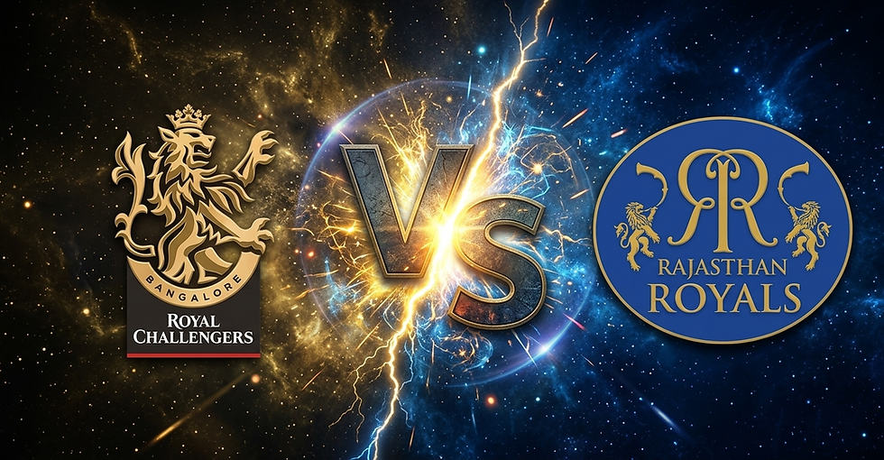 RR vs RCB TATA IPL: Head to Head Record, Scorecard, and Analysis